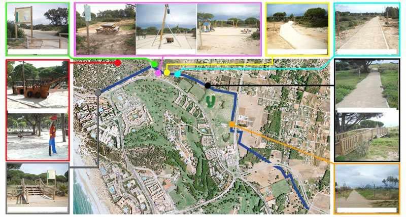 Chiclana-Cabana-Parking-Blue Chiclana de la Frontera Buitenkant foto